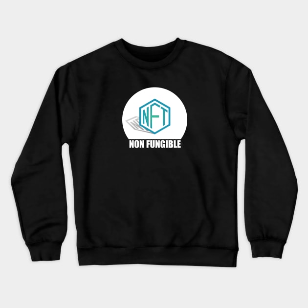 NFT Non Fungible Token Crypto Blockchain Collector Crewneck Sweatshirt by Tesla